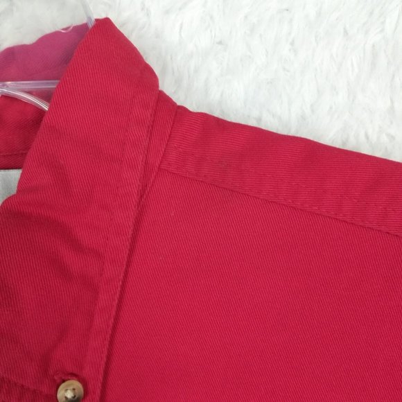 Dale‎ Earnhardt Jr Mens Shirt Button Up Chase Authentics Red Short Sleeve 8 L - Picture 6 of 15